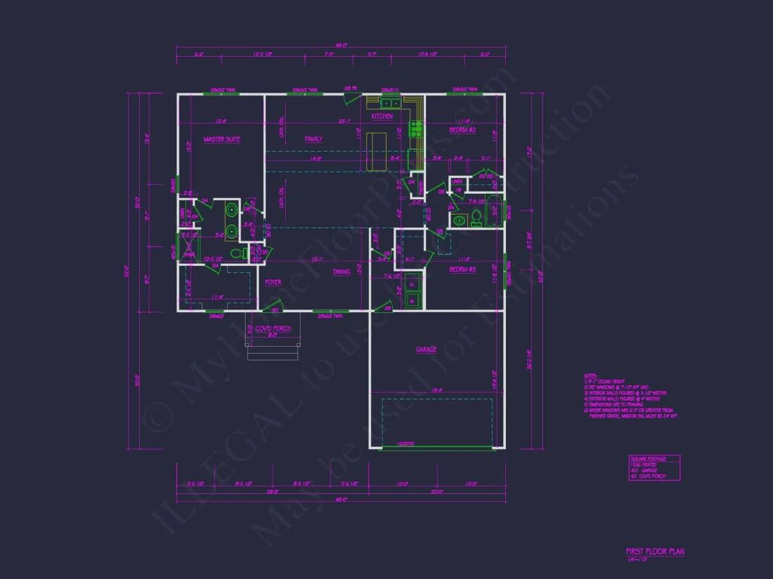 Beautiful Ranch house Plan with Open Floor Plan and Garage