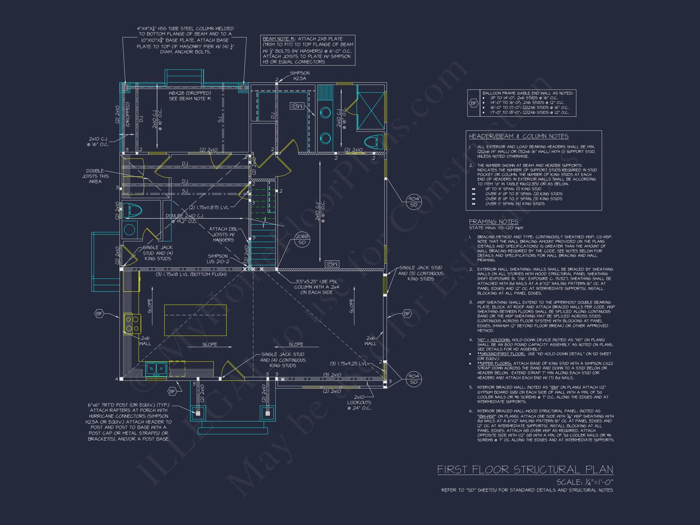 19-1443 HOUSE PLAN - Cottage Home Plan - 2-Bed, 2-Bath, 1,450 SF 8 Charming Craftsman house Plan with Efficient Floor Designs