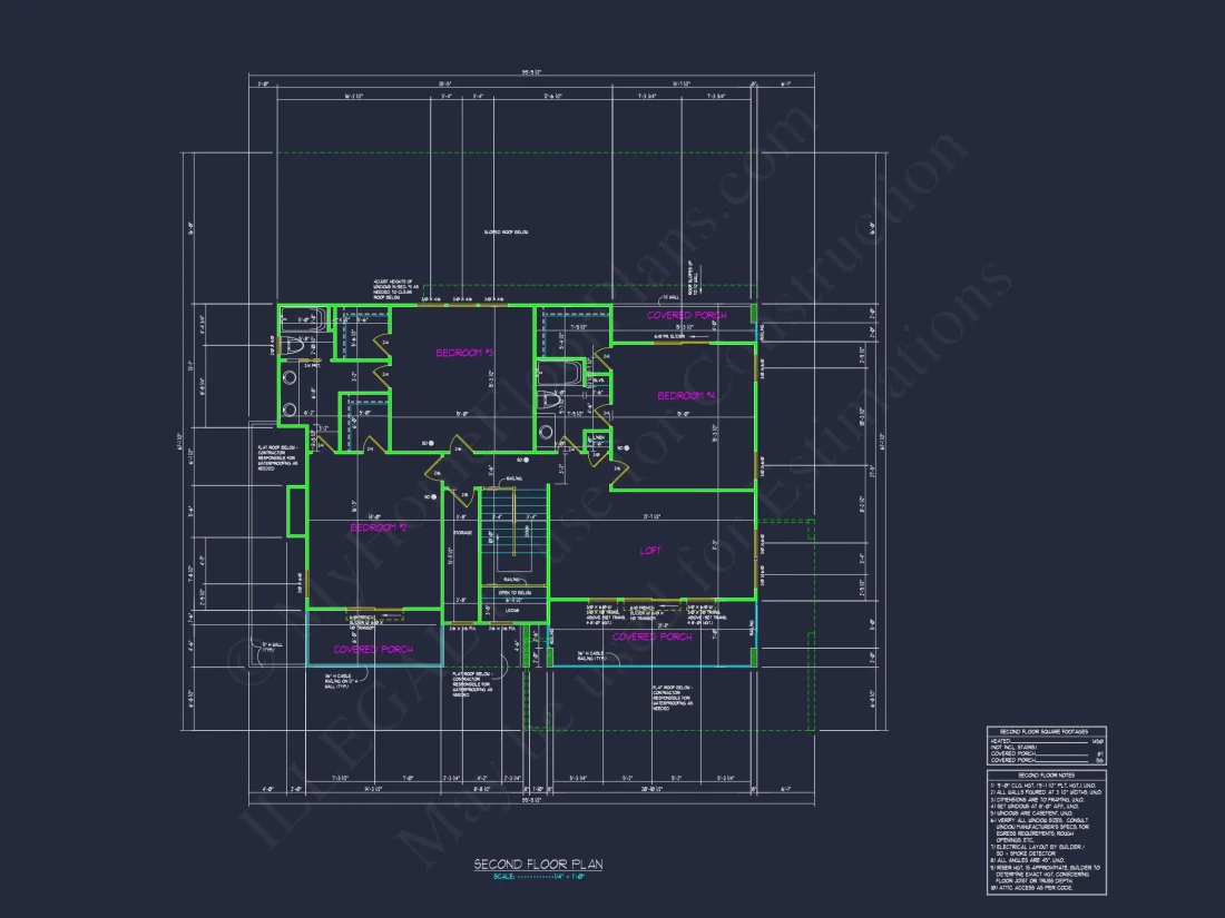 Modern 2-Story house Floor Plan with Detailed CAD Designs