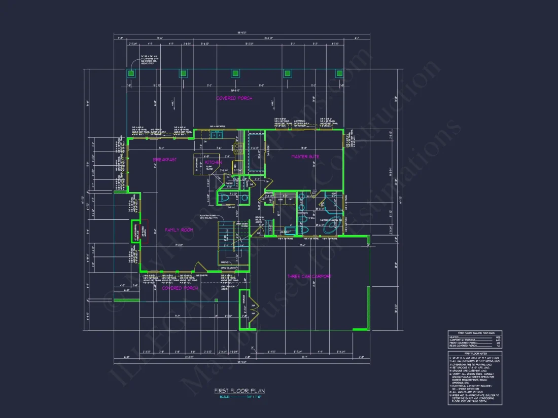 Modern 2-Story house Floor Plan with Detailed CAD Designs