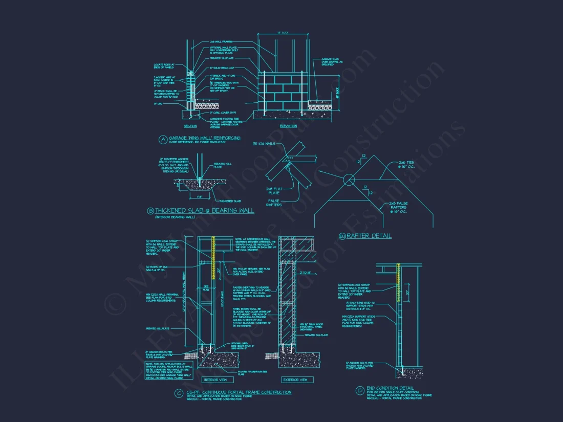 Craftsman house Plan with 1.5 Floors, CAD Architecture & Design