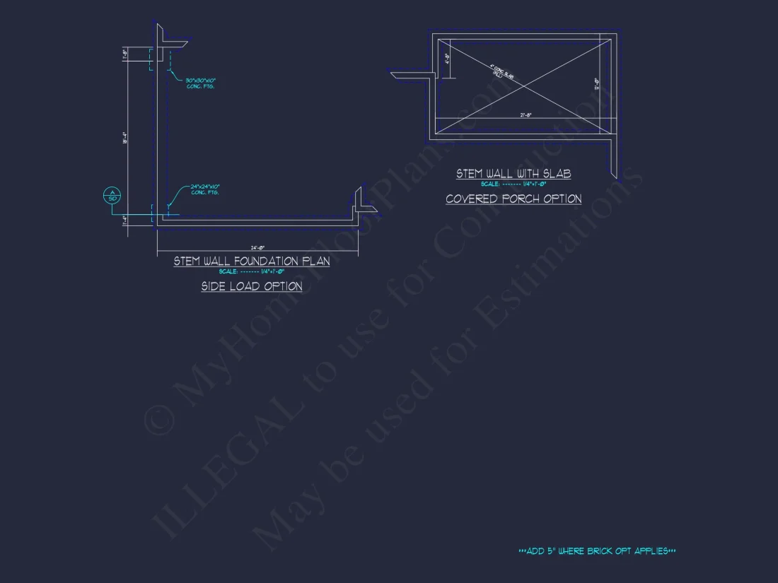 Craftsman house Plan with 1.5 Floors, CAD Architecture & Design