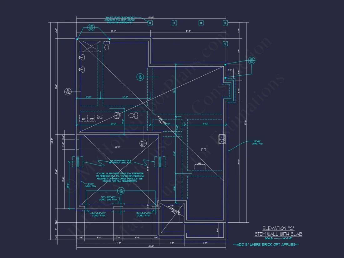 Craftsman house Plan with 1.5 Floors, CAD Architecture & Design