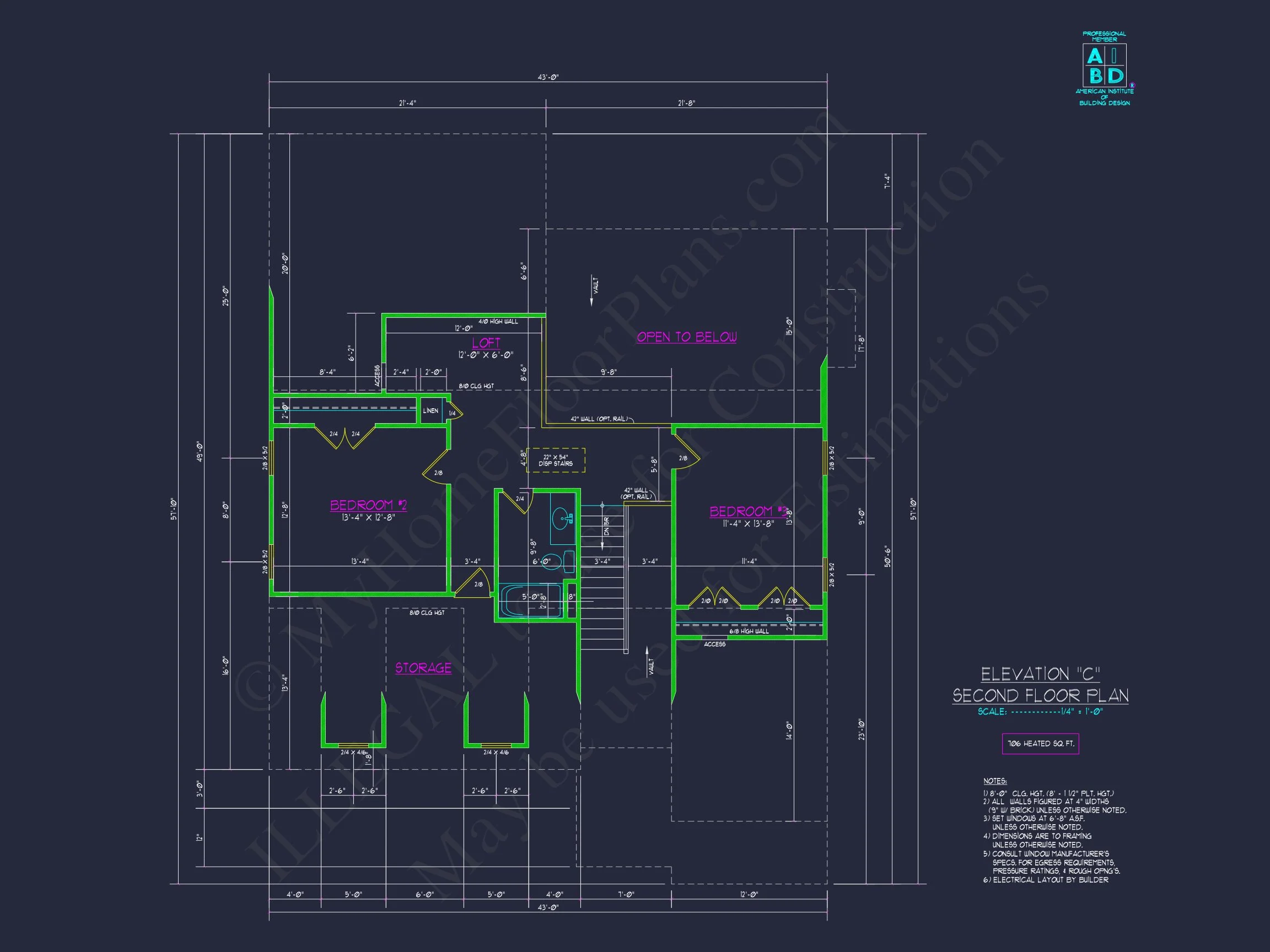 Craftsman house Plan with 1.5 Floors, CAD Architecture & Design