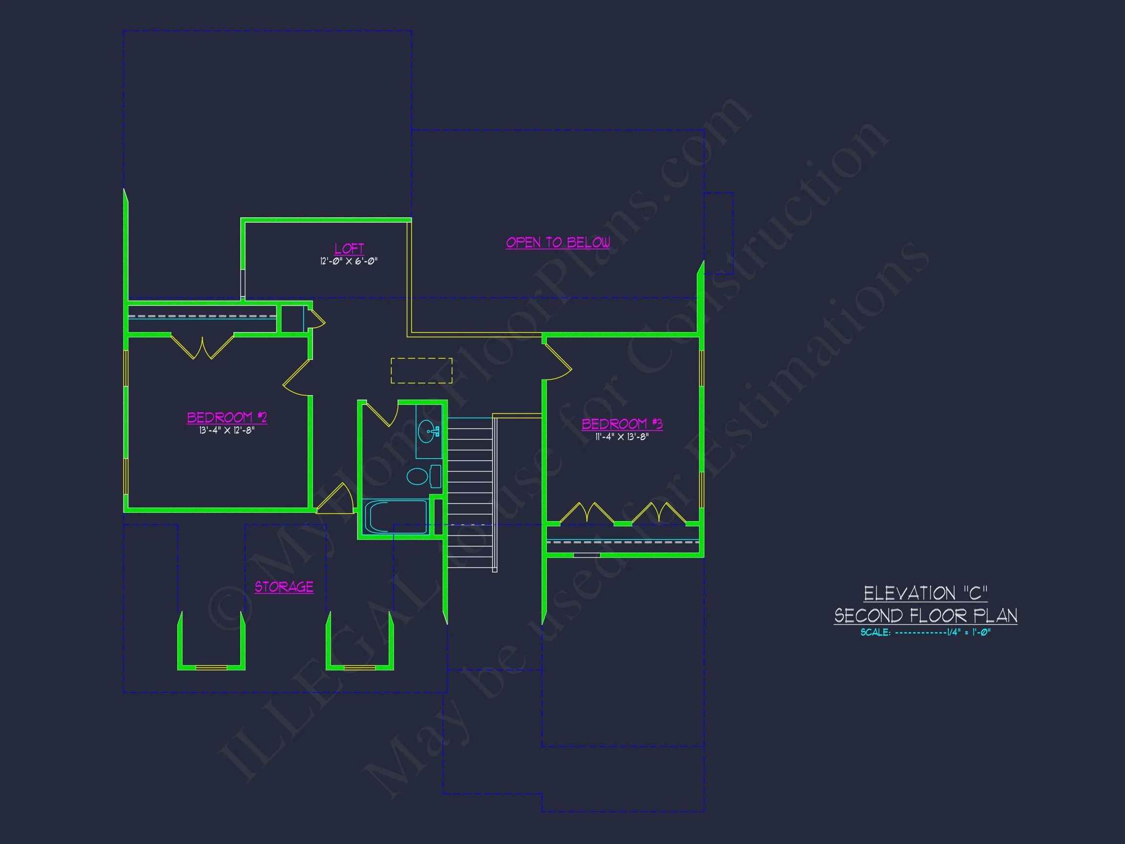 Craftsman house Plan with 1.5 Floors, CAD Architecture & Design