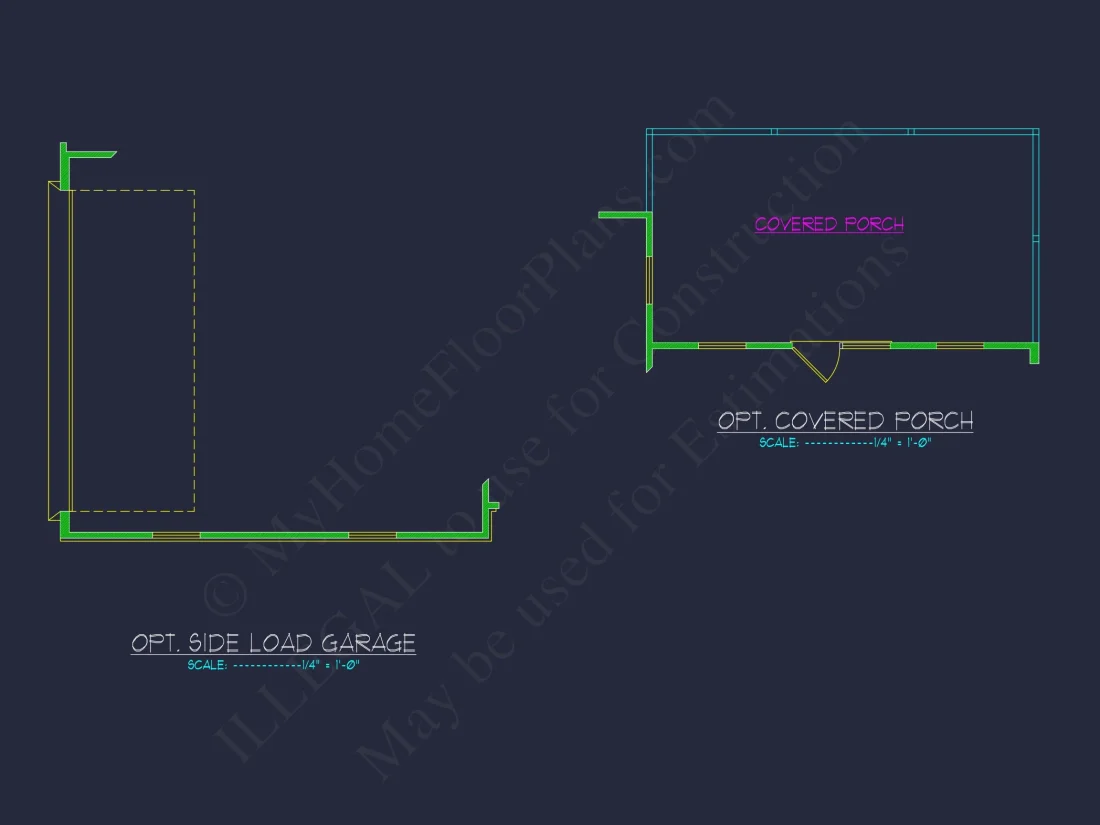 Craftsman house Plan with 1.5 Floors, CAD Architecture & Design