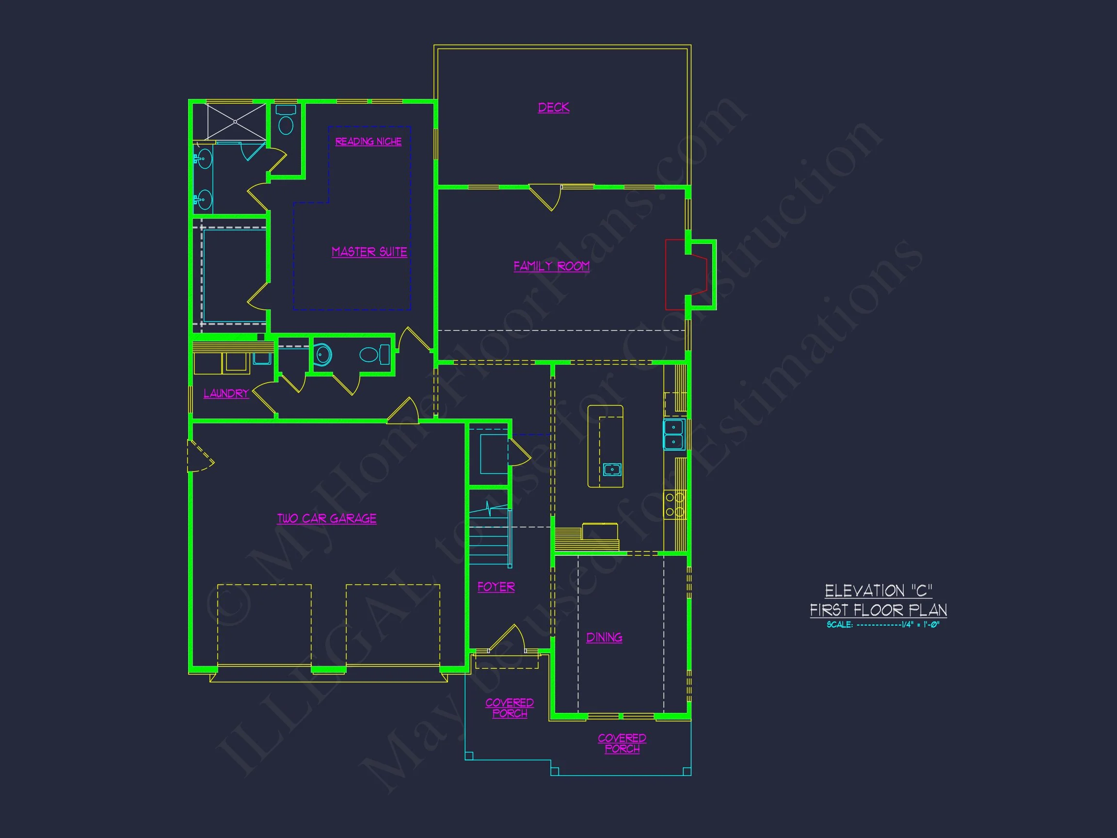 Craftsman house Plan with 1.5 Floors, CAD Architecture & Design