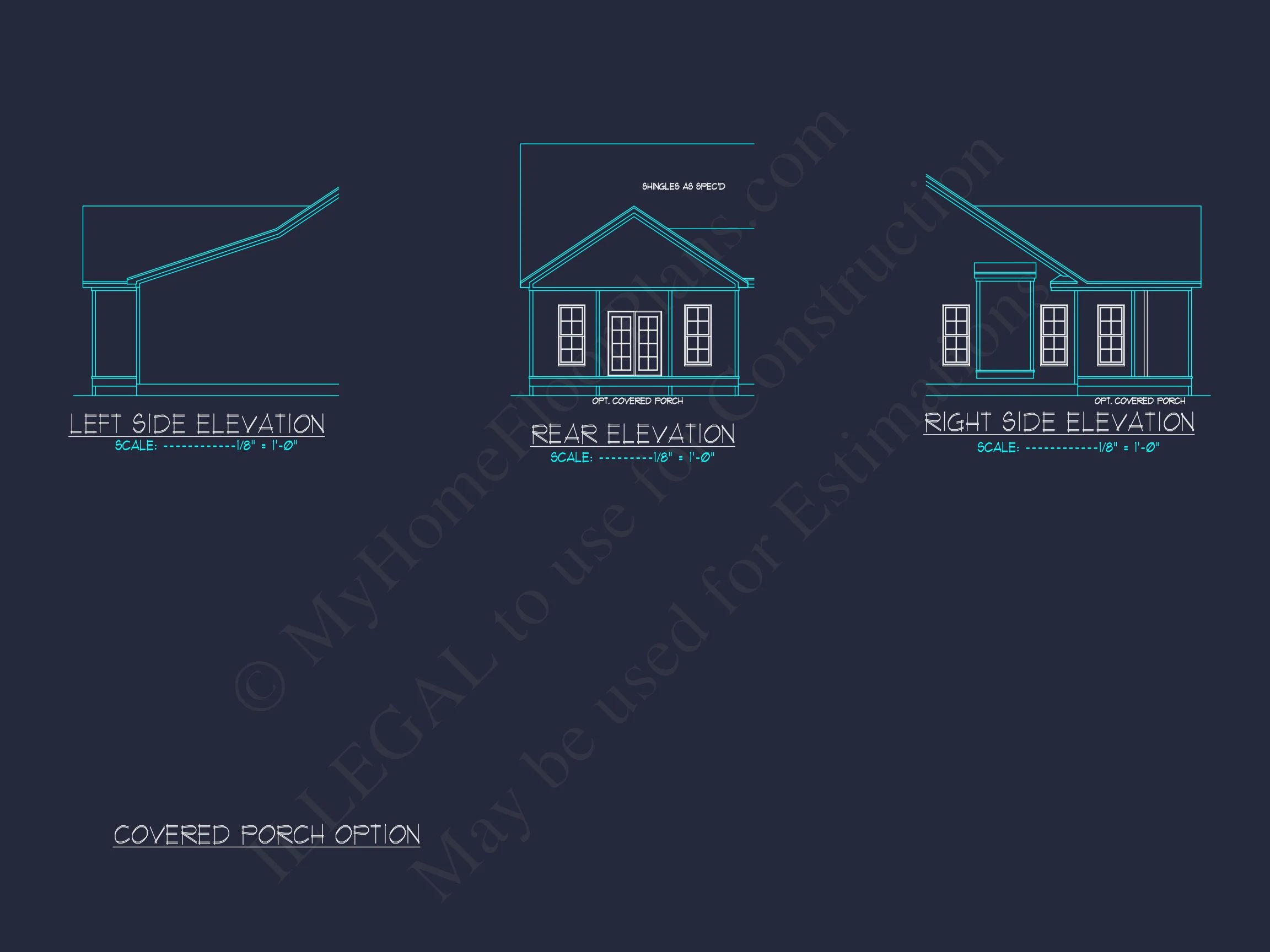 Craftsman house Plan with 1.5 Floors, CAD Architecture & Design