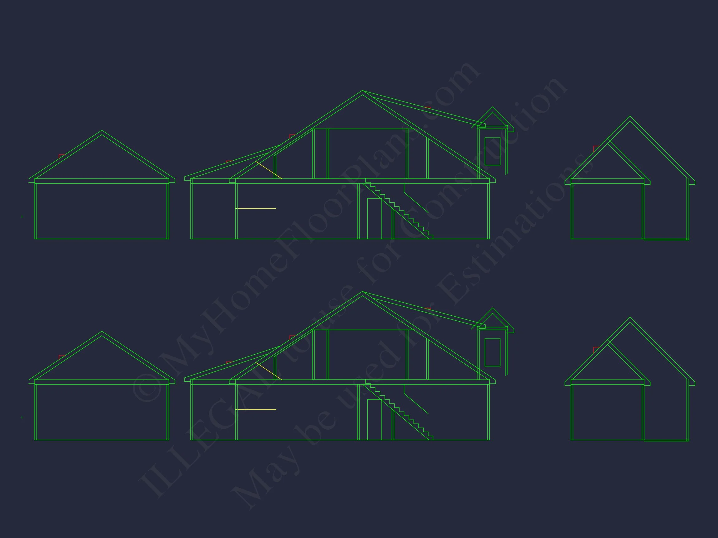 Craftsman house Plan with 1.5 Floors, CAD Architecture & Design