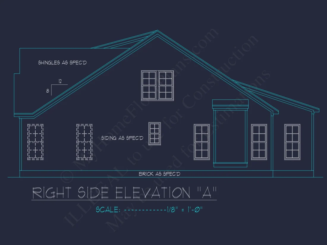 Craftsman house Plan with 1.5 Floors, CAD Architecture & Design