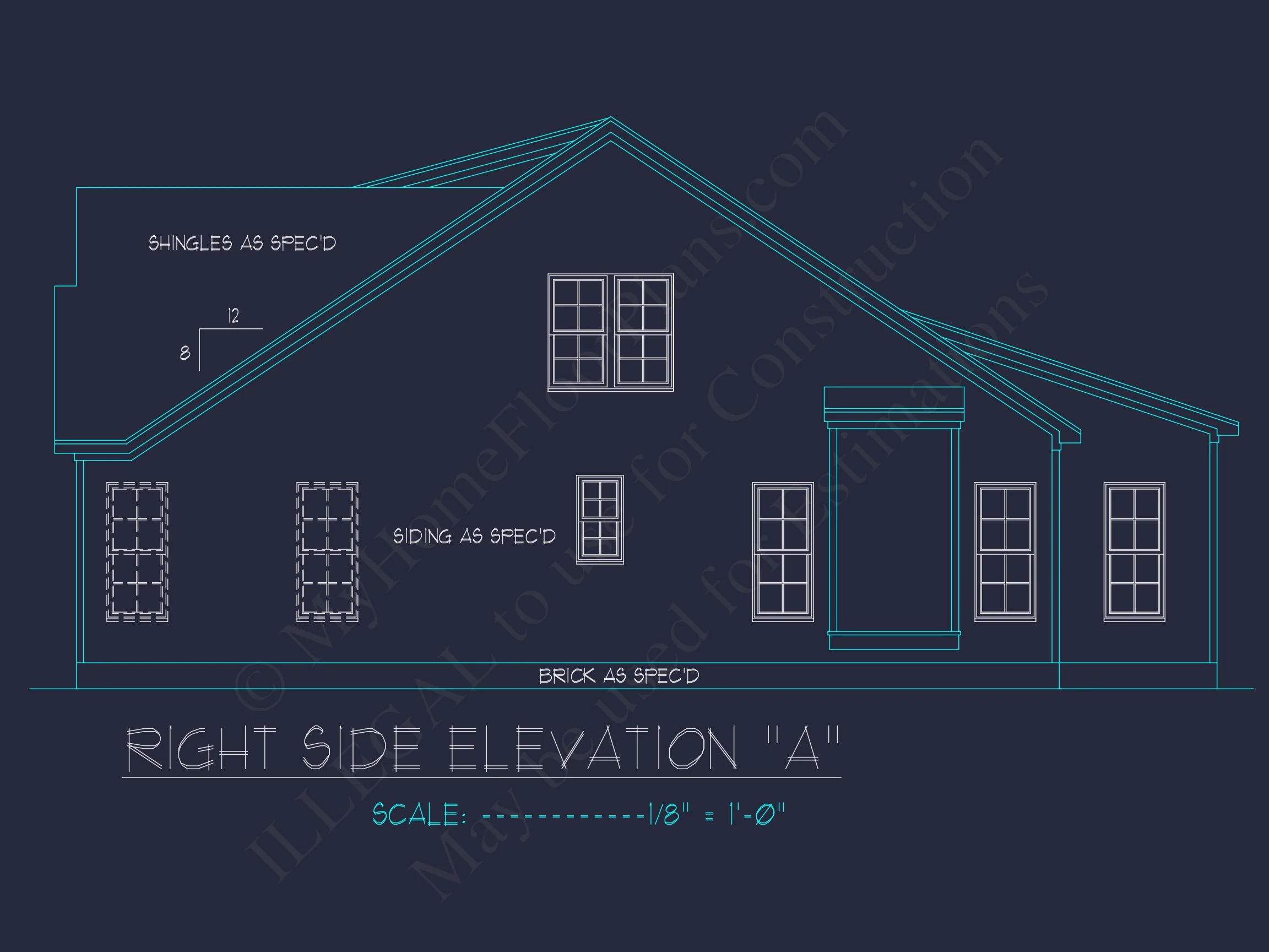 Craftsman house Plan with 1.5 Floors, CAD Architecture & Design