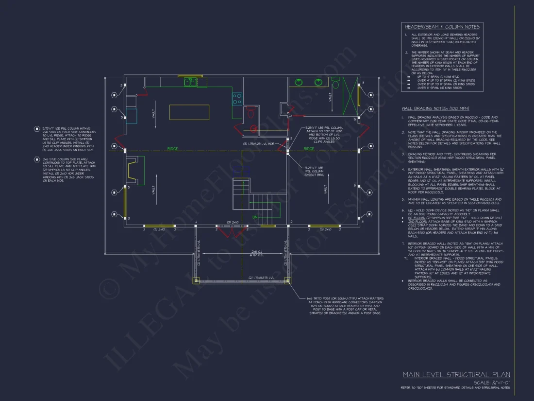 Charming 2-Bedroom Floor Plan with Vaulted Ceilings and CAD Designs