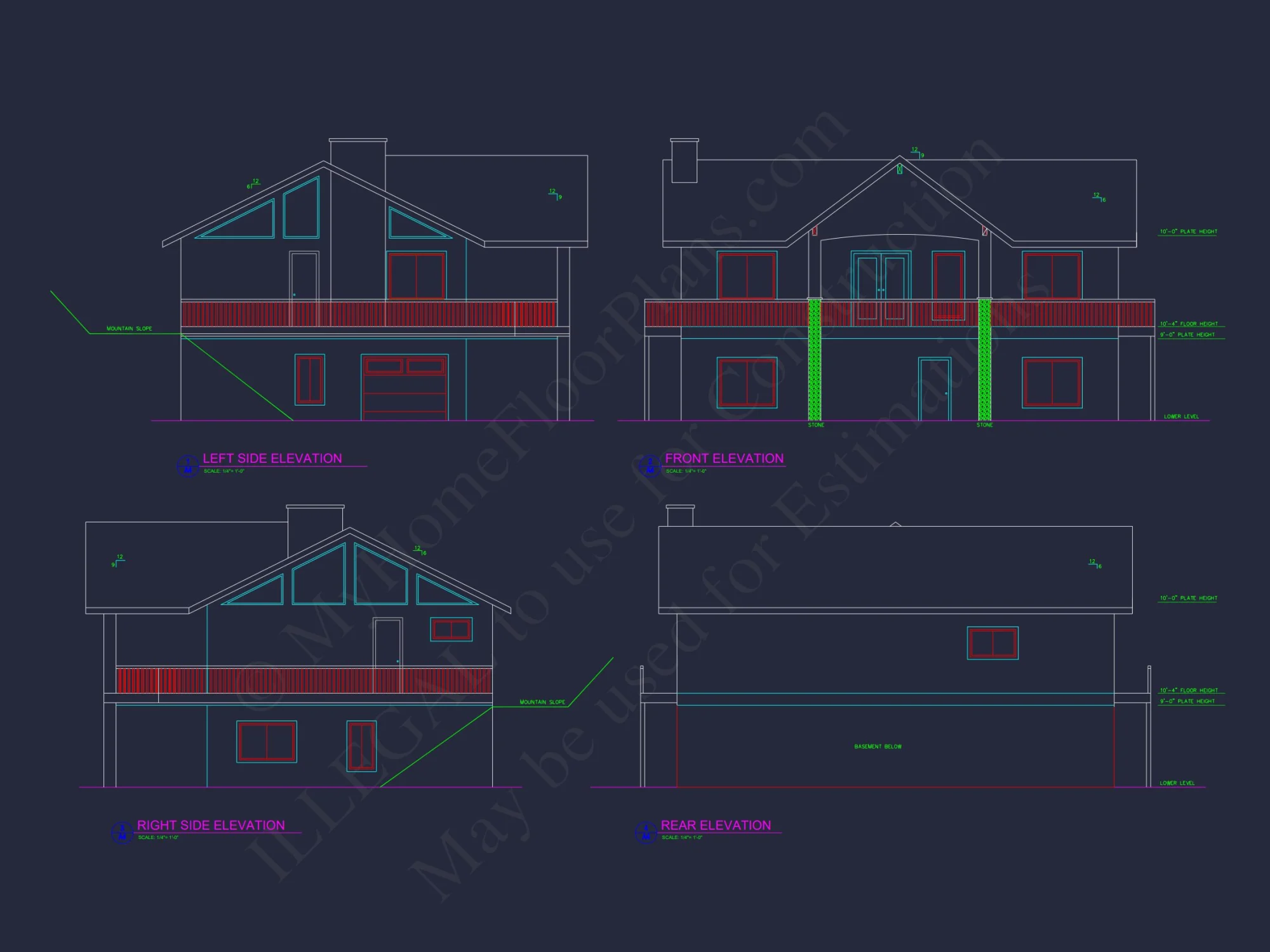 Charming 2-Bedroom Floor Plan with Vaulted Ceilings and CAD Designs