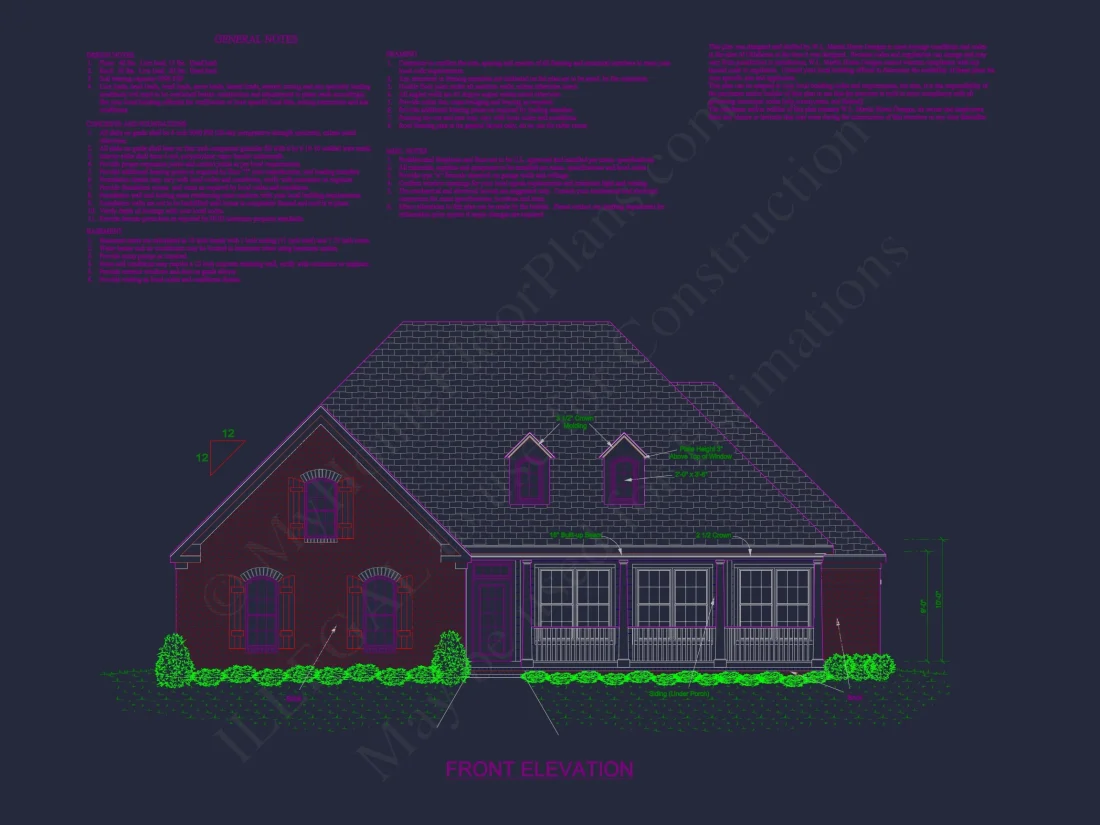 Charming 2-Bedroom Floor Plan with Vaulted Ceilings and CAD Designs