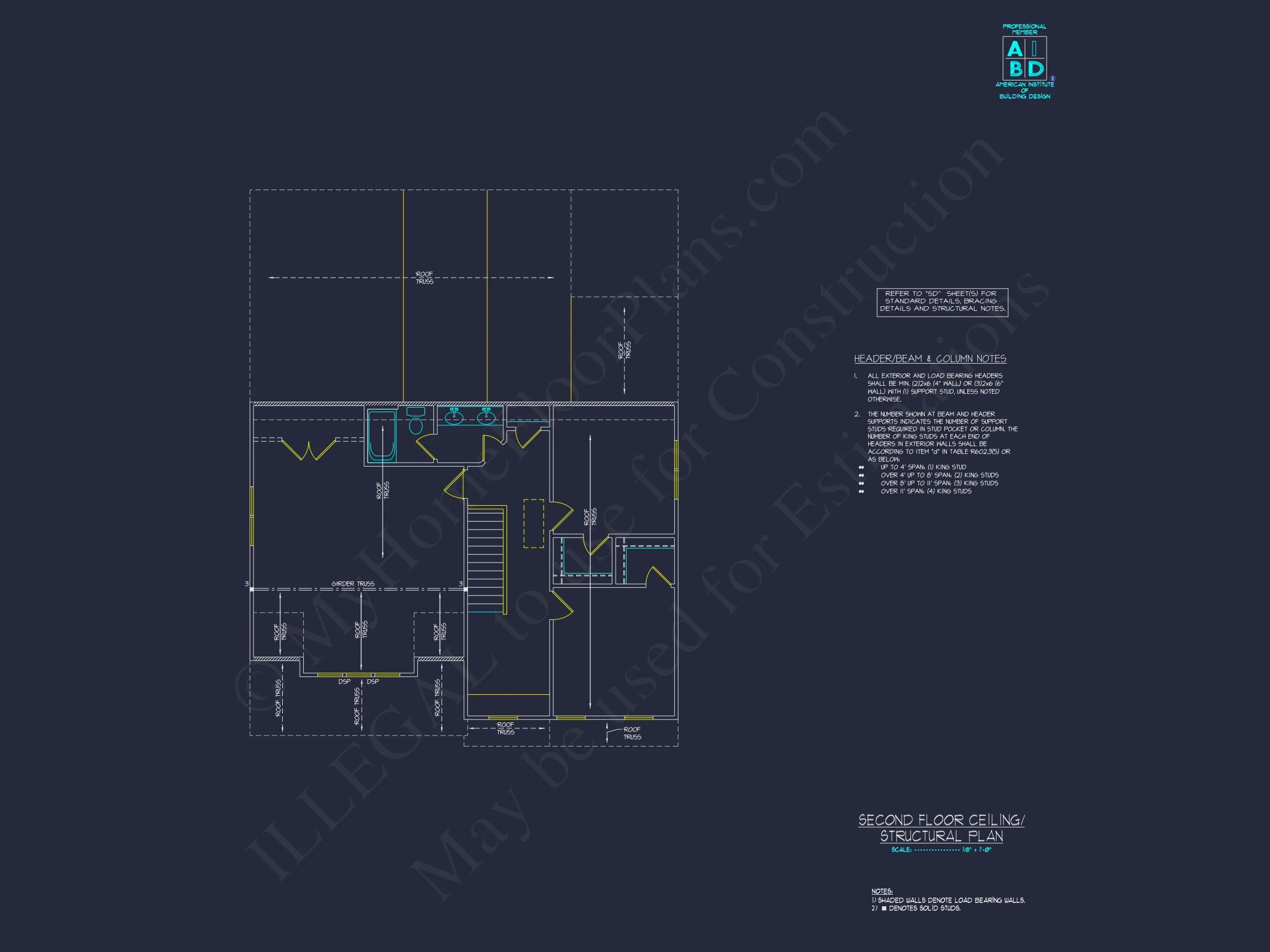 18-1975 HOUSE PLAN - Traditional Colonial Home Plan - 4-Bed, 3-Bath, 2,450 SF 17 Unique Modern Suburban house Plan with Detailed Floor & CAD Designs