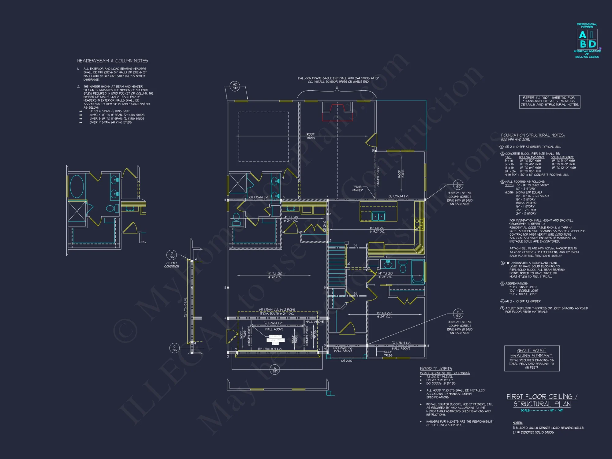 Unique Modern Suburban house Plan with Detailed Floor & CAD Designs