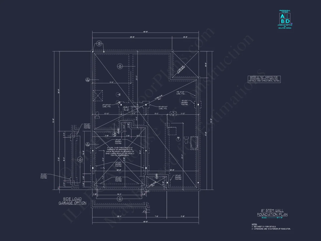 Unique Modern Suburban house Plan with Detailed Floor & CAD Designs
