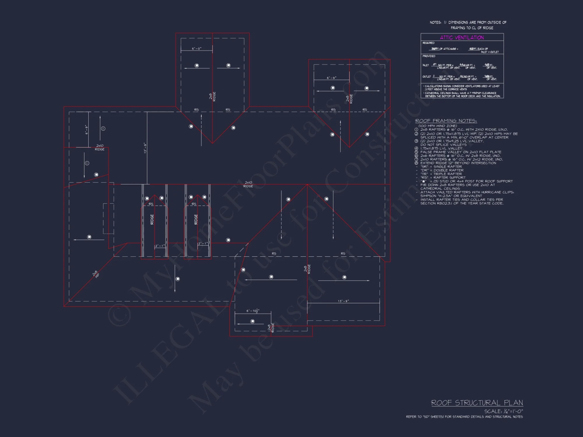 Traditional Farmhouse house Plan with Ranch Layout and CAD Designs