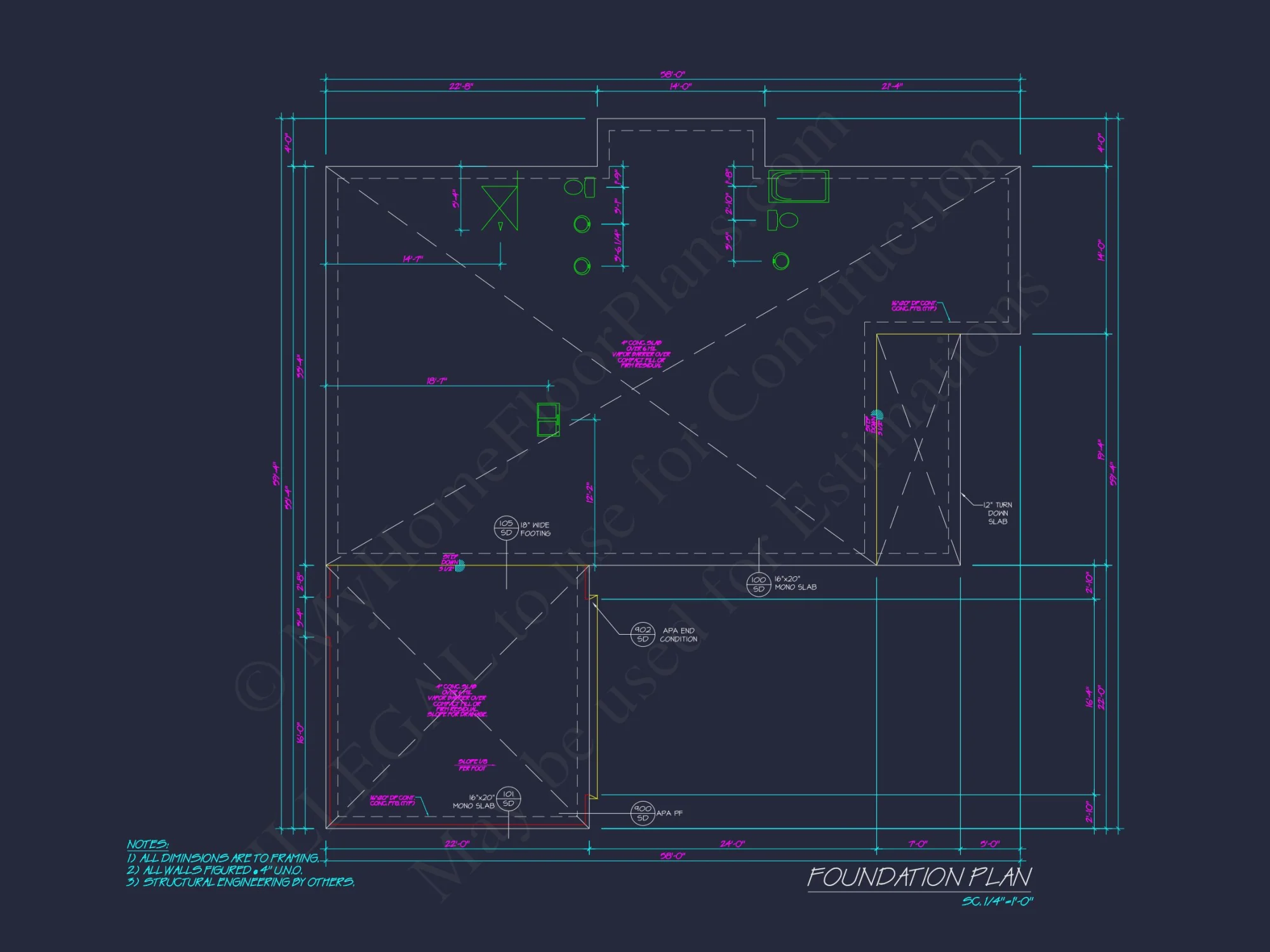 Craftsman house Plan with Open Floor Layout and 2-Car Garage