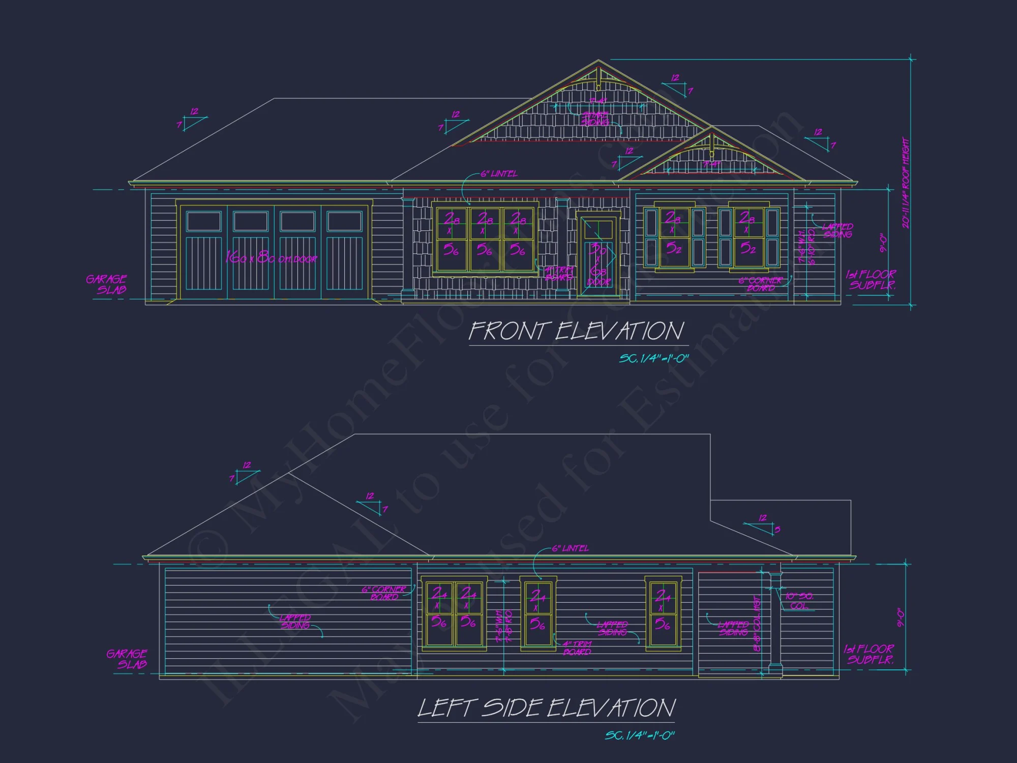 Craftsman house Plan with Open Floor Layout and 2-Car Garage