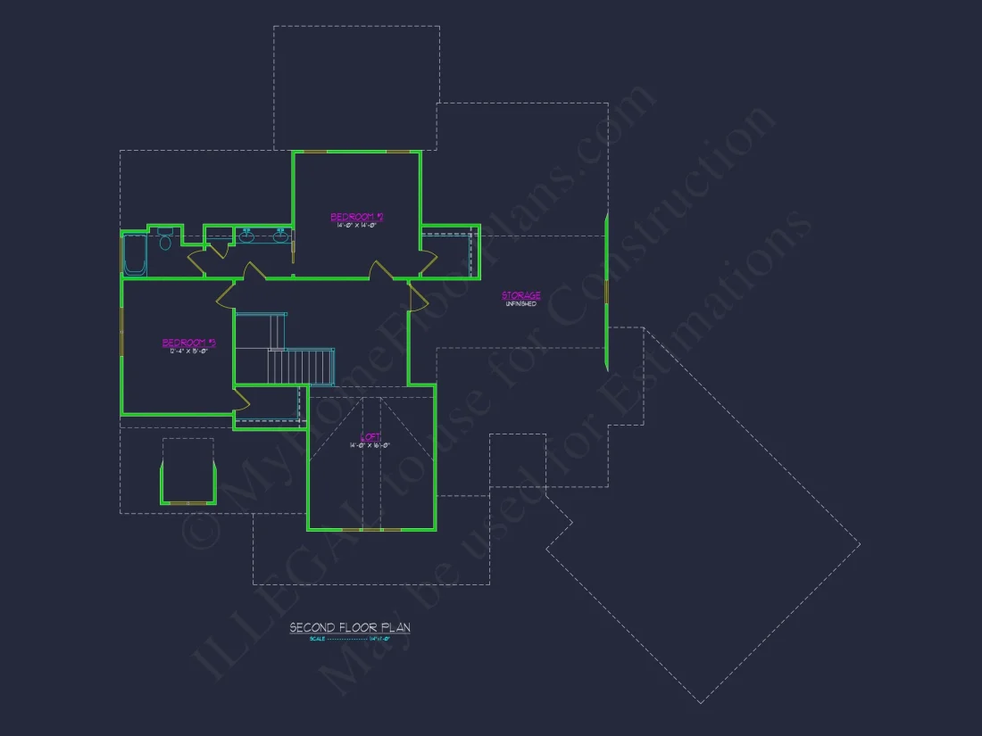 Spacious 2-Story house Plan with Modern Craftsman Designs