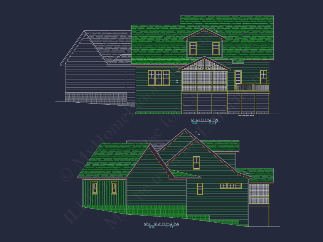 Spacious 2-Story house Plan with Modern Craftsman Designs