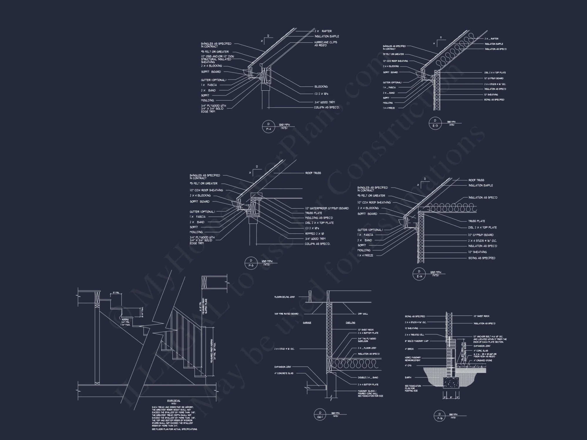 Craftsman house Plan with Detailed Floor Blueprint and CAD Designs