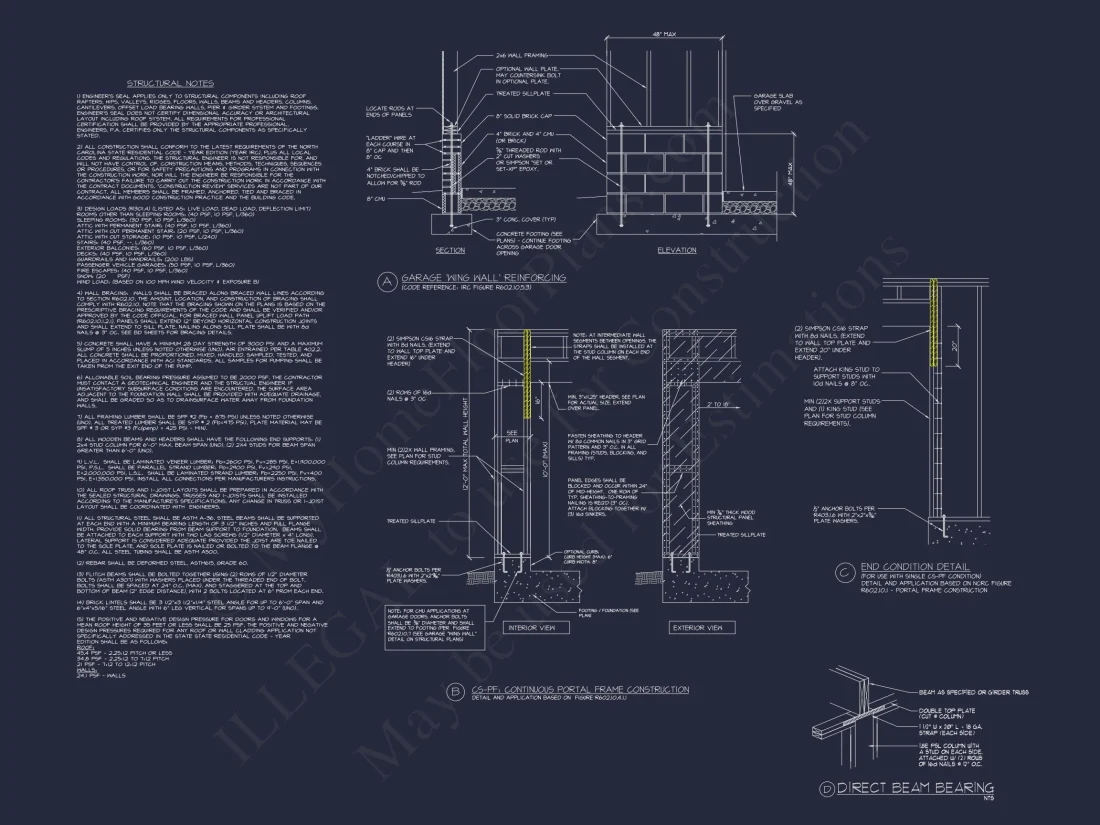Craftsman house Plan with Detailed Floor Blueprint and CAD Designs