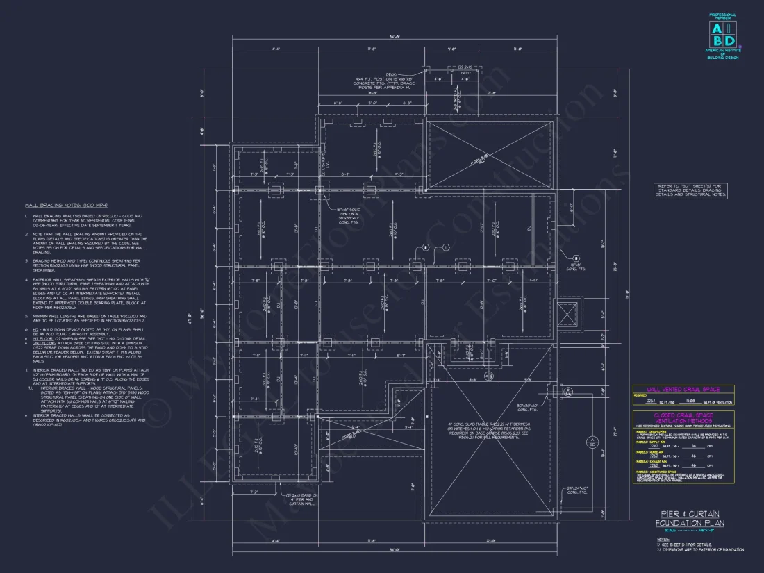 Craftsman house Plan with Detailed Floor Blueprint and CAD Designs