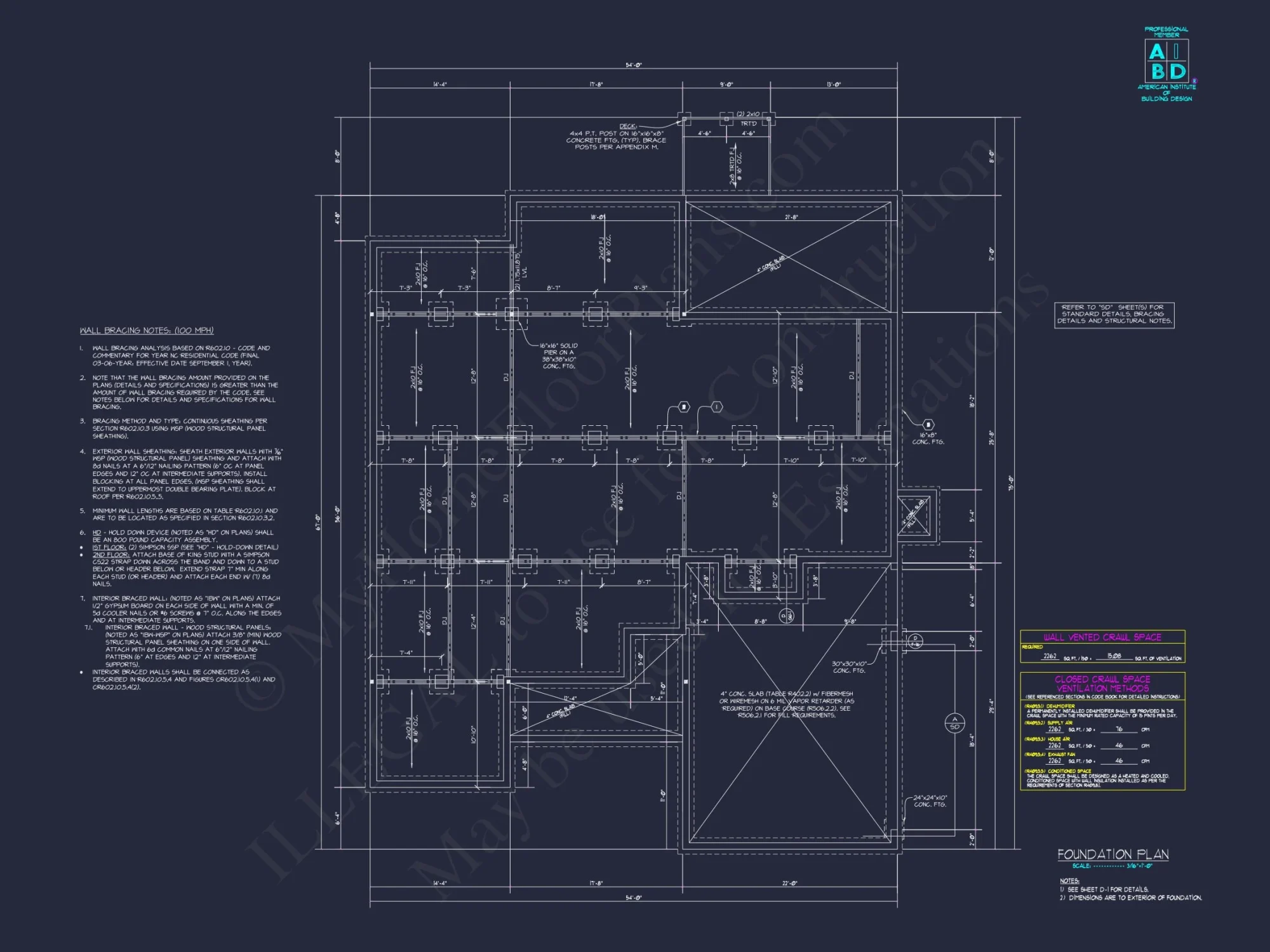 Craftsman house Plan with Detailed Floor Blueprint and CAD Designs