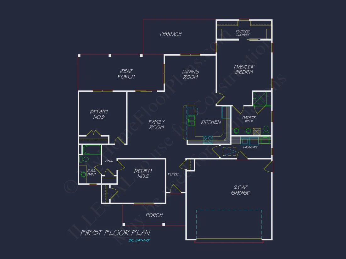 Elegant house Floor Plan with CAD Designs and Blueprint Details
