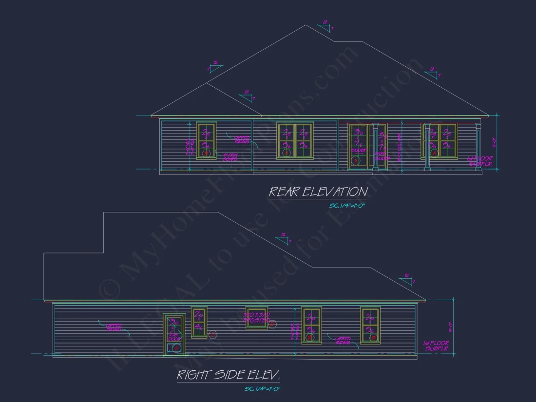 Elegant house Floor Plan with CAD Designs and Blueprint Details