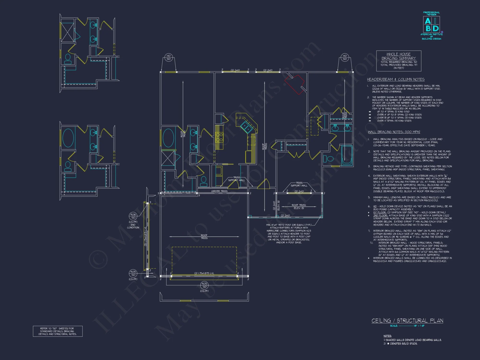 Modern Ranch-Style house Plan with Open Floor and CAD Designs