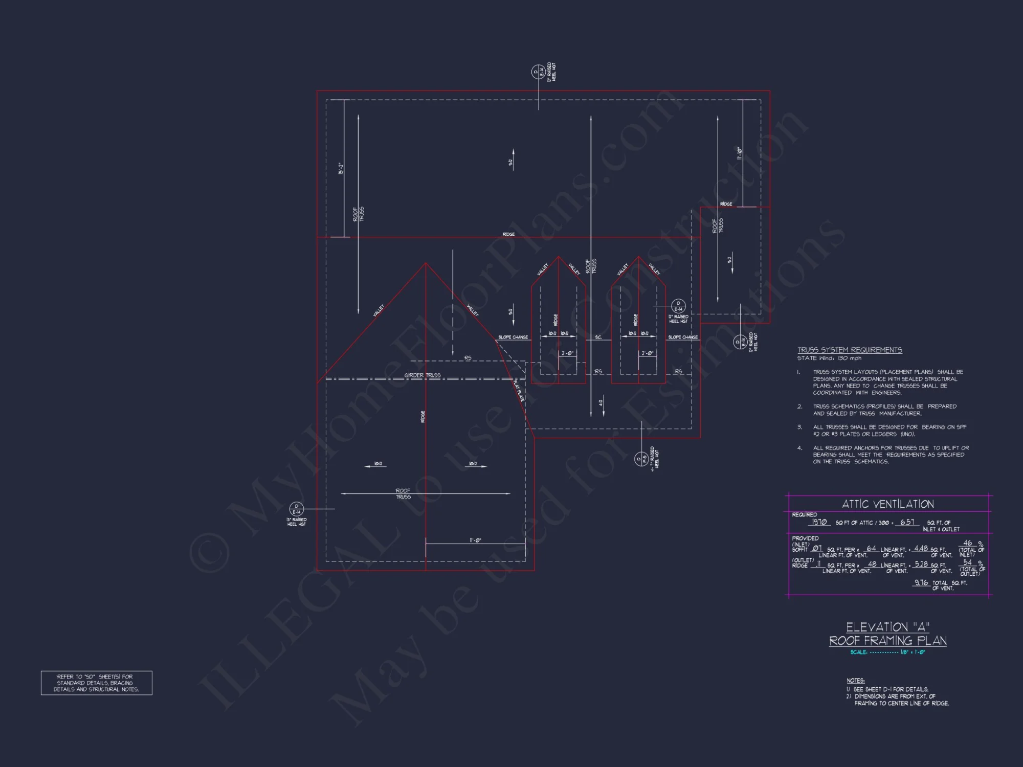 Modern Ranch-Style house Plan with Open Floor and CAD Designs