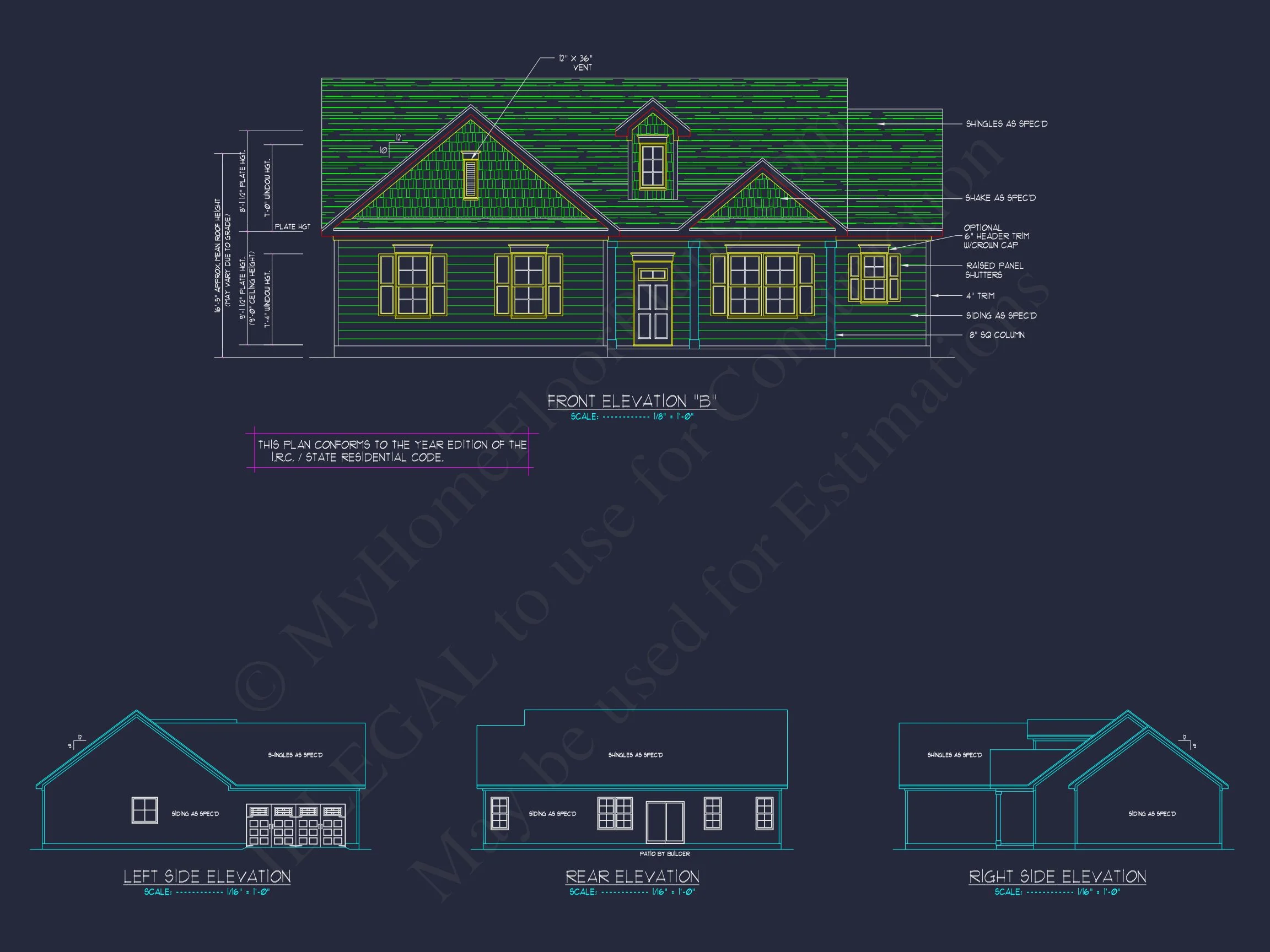 18-1020 HOUSE PLAN - Modern Ranch-Style House Plan with Open Floor and CAD Designs 6 Modern Ranch-Style house Plan with Open Floor and CAD Designs