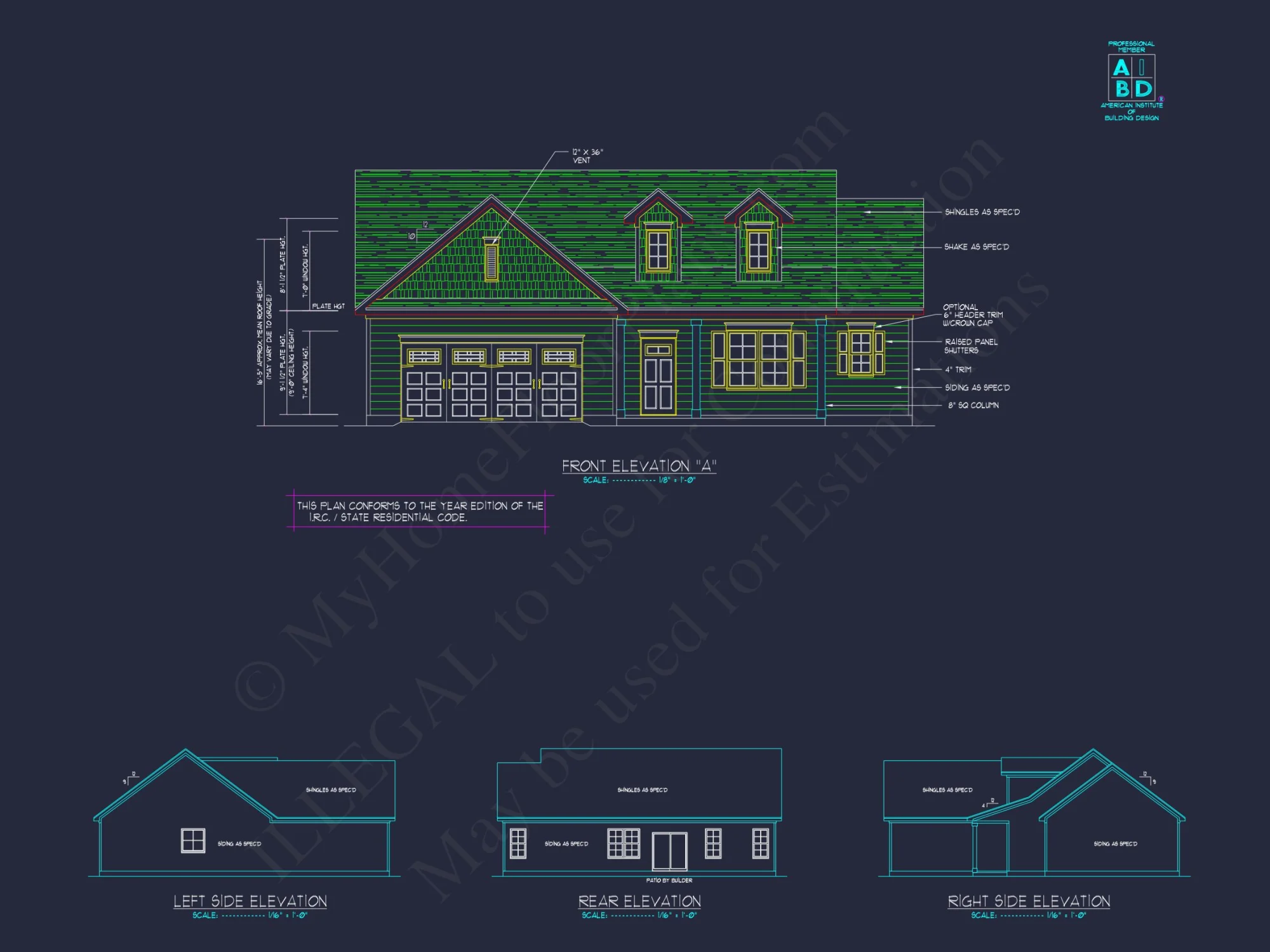 Modern Ranch-Style house Plan with Open Floor and CAD Designs
