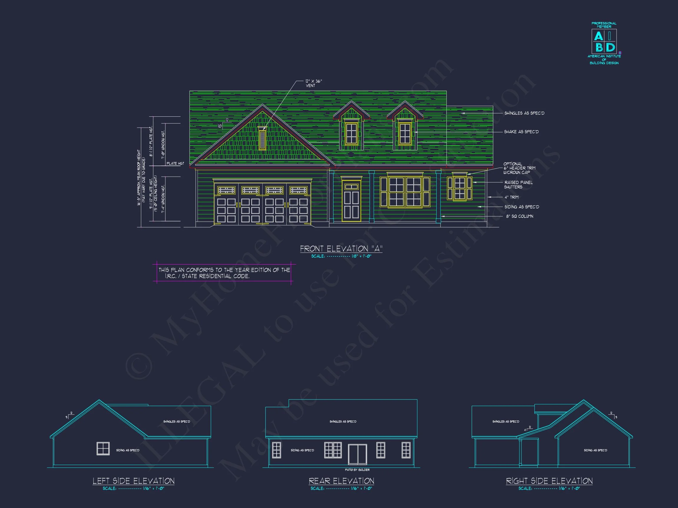 18-1020 HOUSE PLAN - Modern Ranch-Style House Plan with Open Floor and CAD Designs 4 Modern Ranch-Style house Plan with Open Floor and CAD Designs
