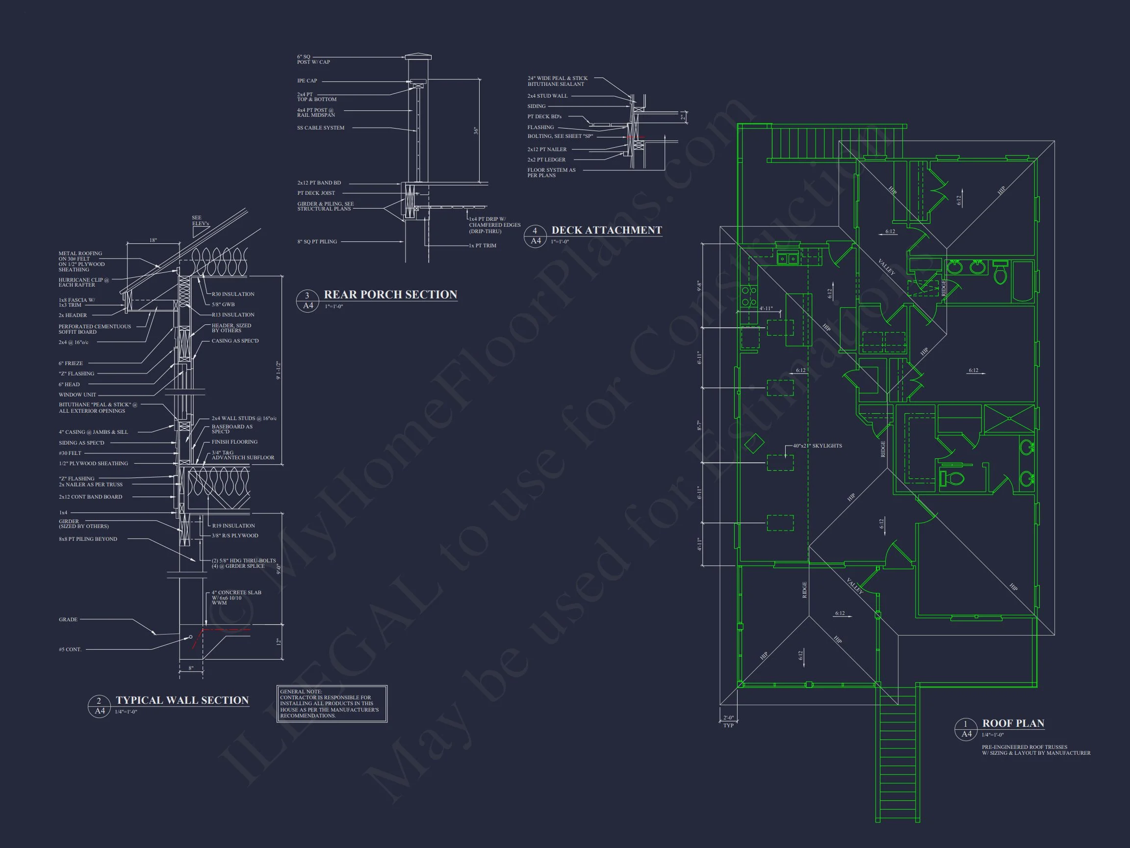 17-2149 HOUSE PLAN - Beach House Plan with Open Floor Plan & Architectural Designs 7 Beach house Plan with Open Floor Plan & Architectural Designs