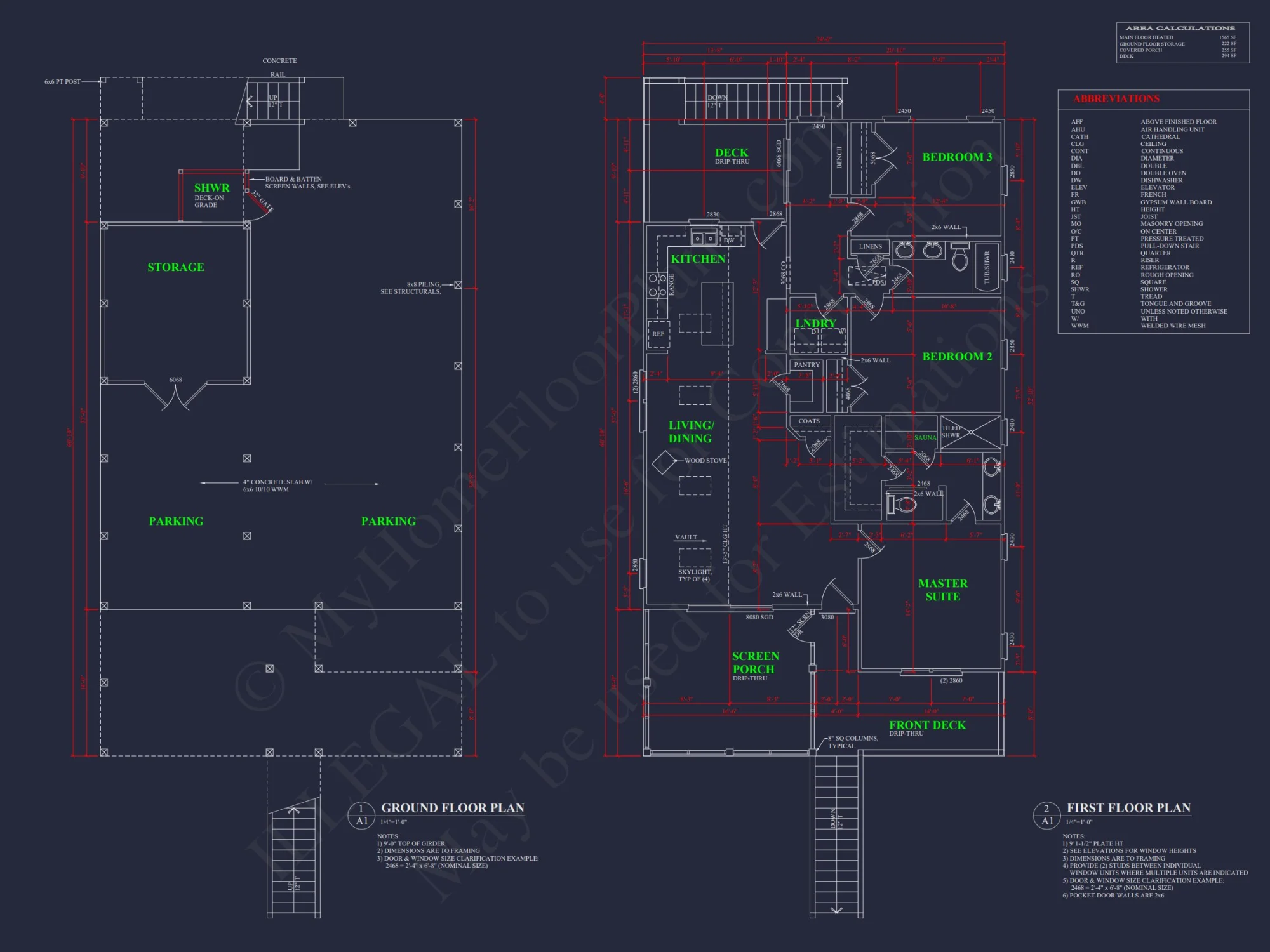 Beach house Plan with Open Floor Plan & Architectural Designs