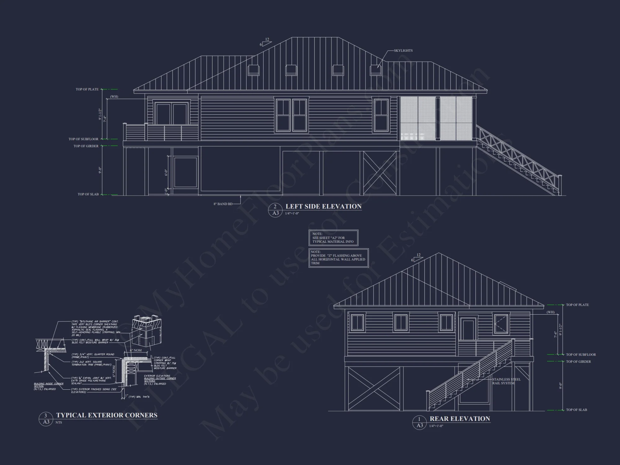 Beach house Plan with Open Floor Plan & Architectural Designs