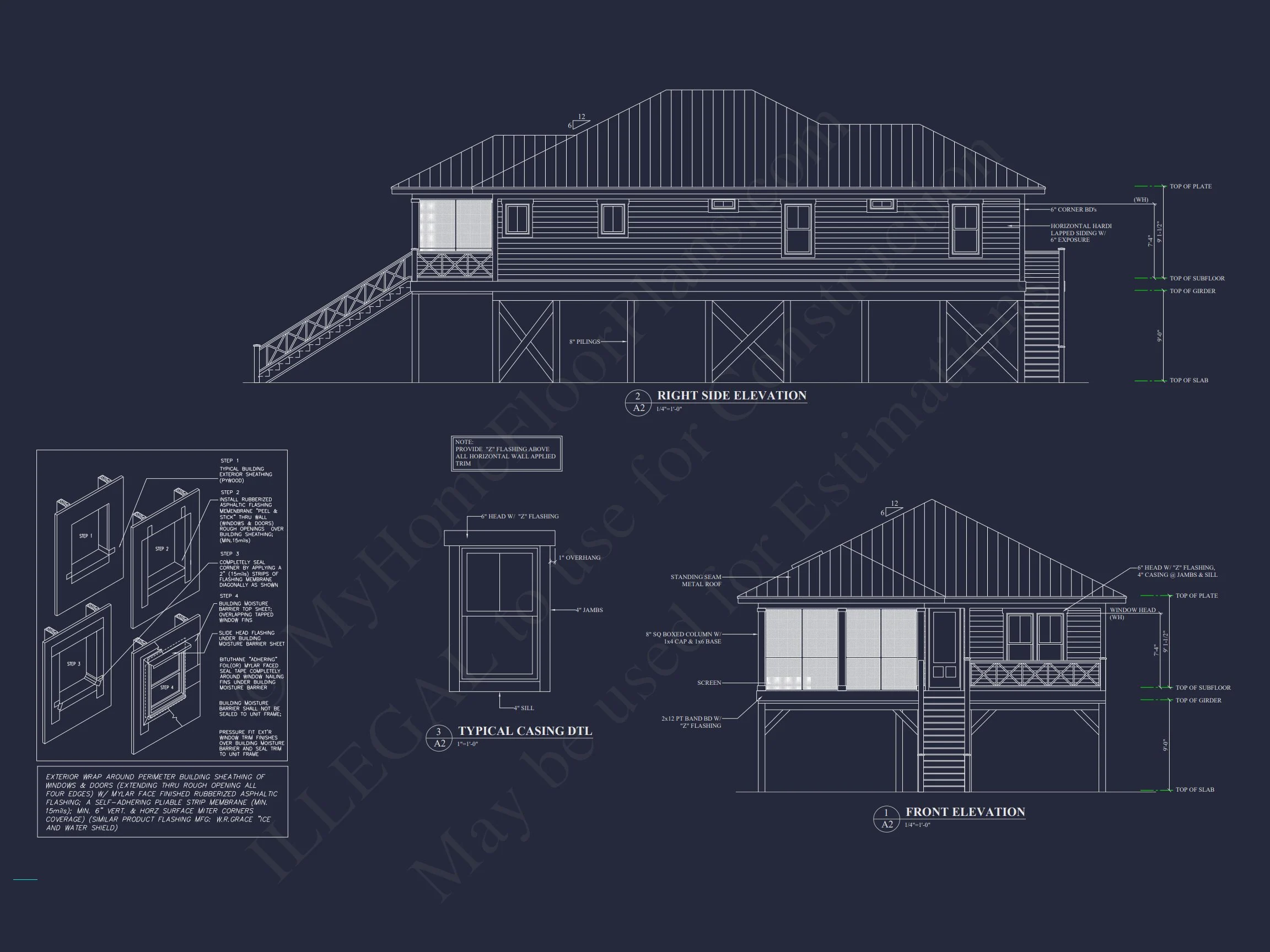 17-2149 HOUSE PLAN - Beach House Plan with Open Floor Plan & Architectural Designs 2 Beach house Plan with Open Floor Plan & Architectural Designs