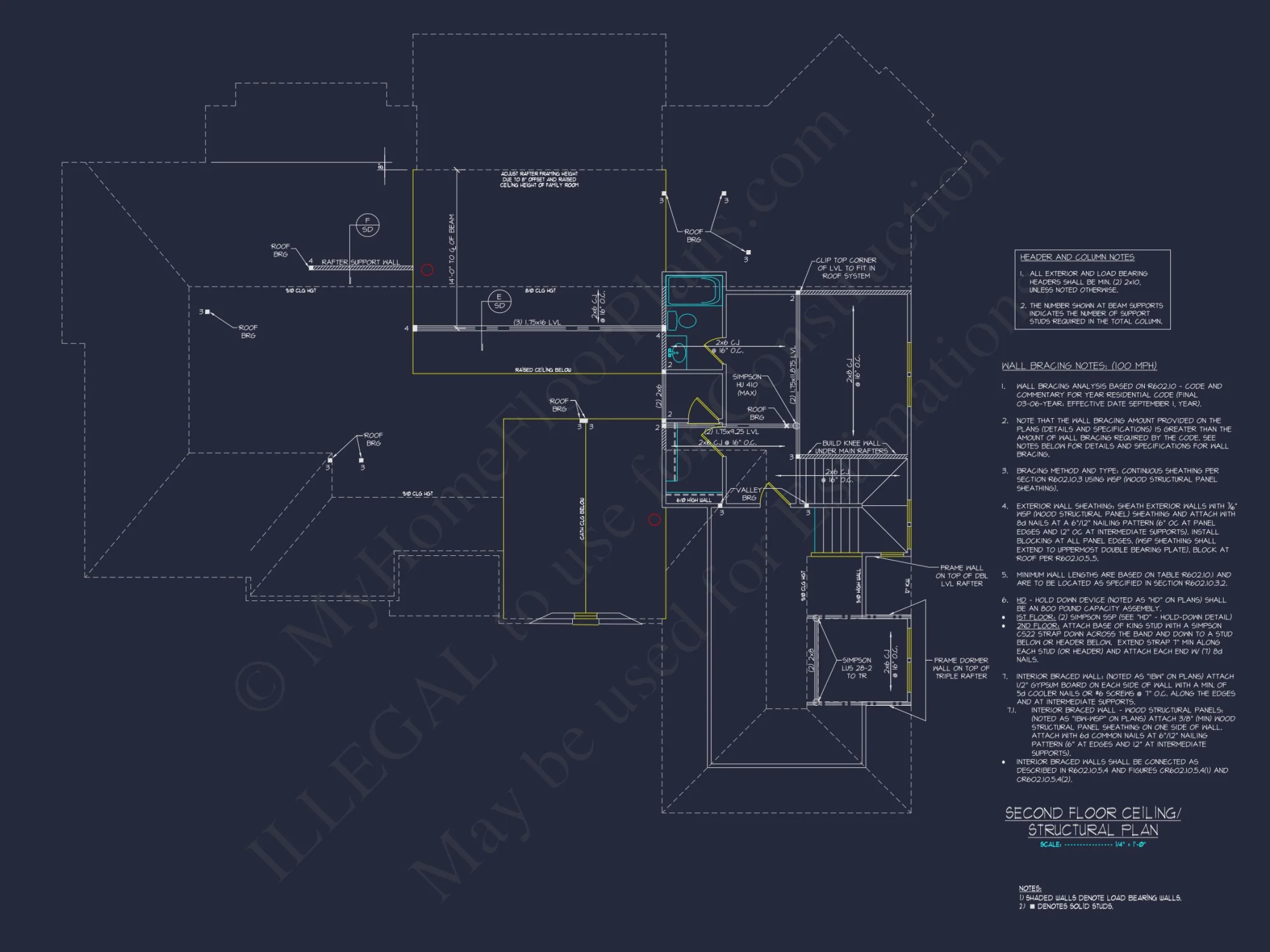 Spacious house Plan: 3 Beds, 2 Baths, CAD Designs & More
