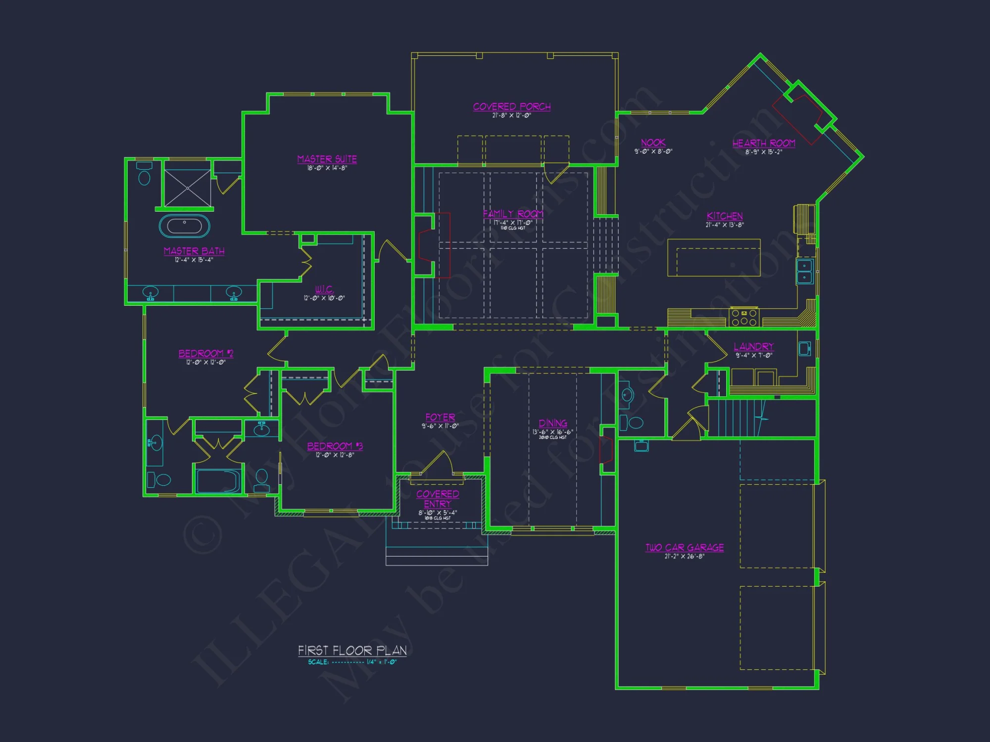 Spacious house Plan: 3 Beds, 2 Baths, CAD Designs & More