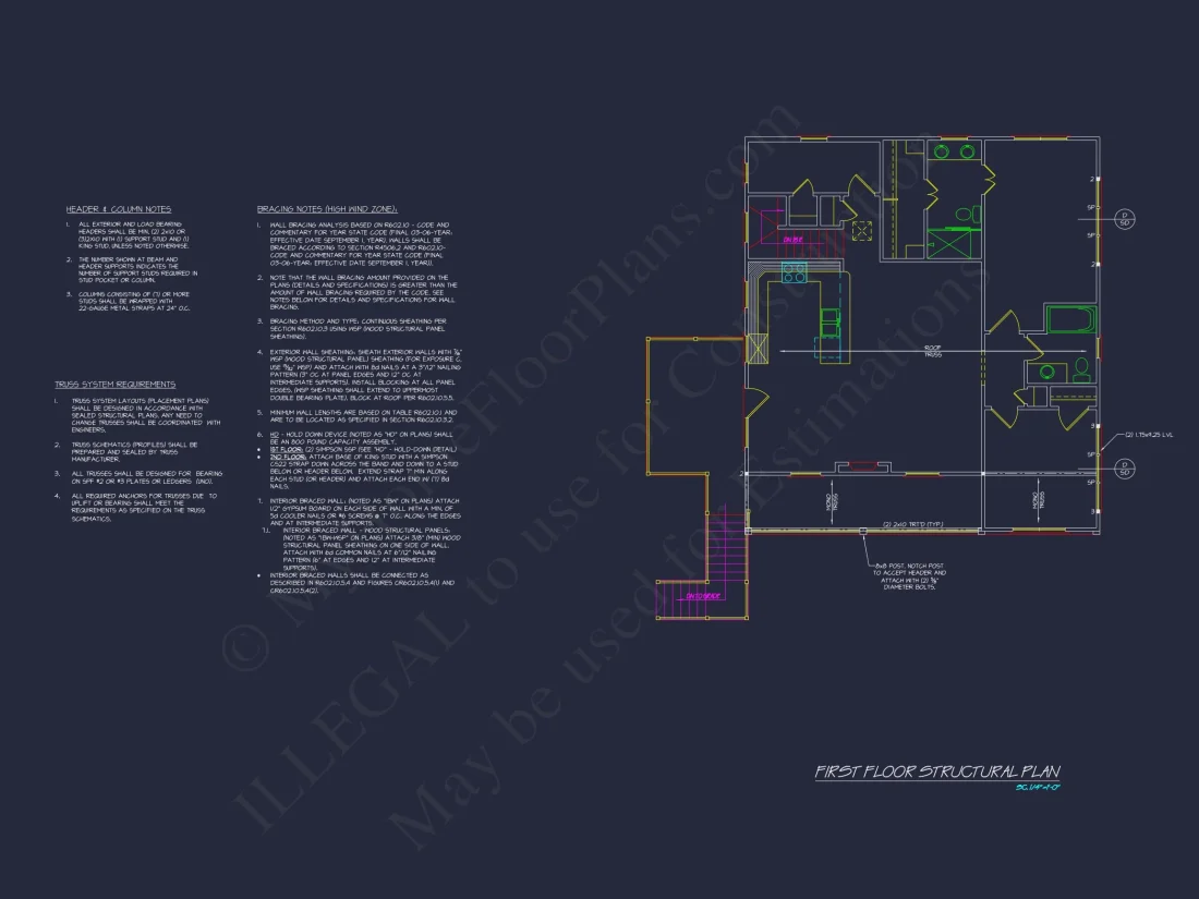 Coastal house Plan with Complete Floor Designs and Blueprints