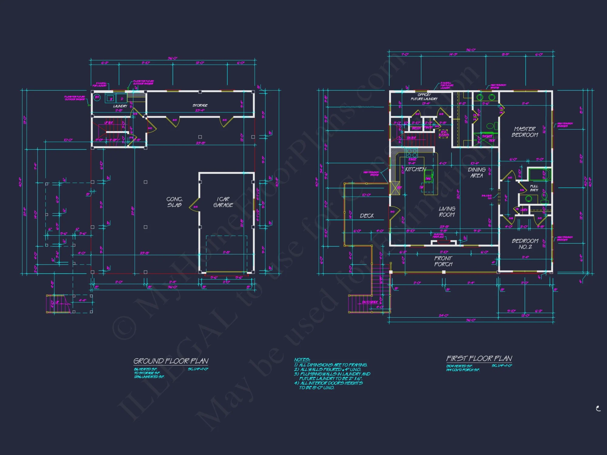 Coastal house Plan with Complete Floor Designs and Blueprints