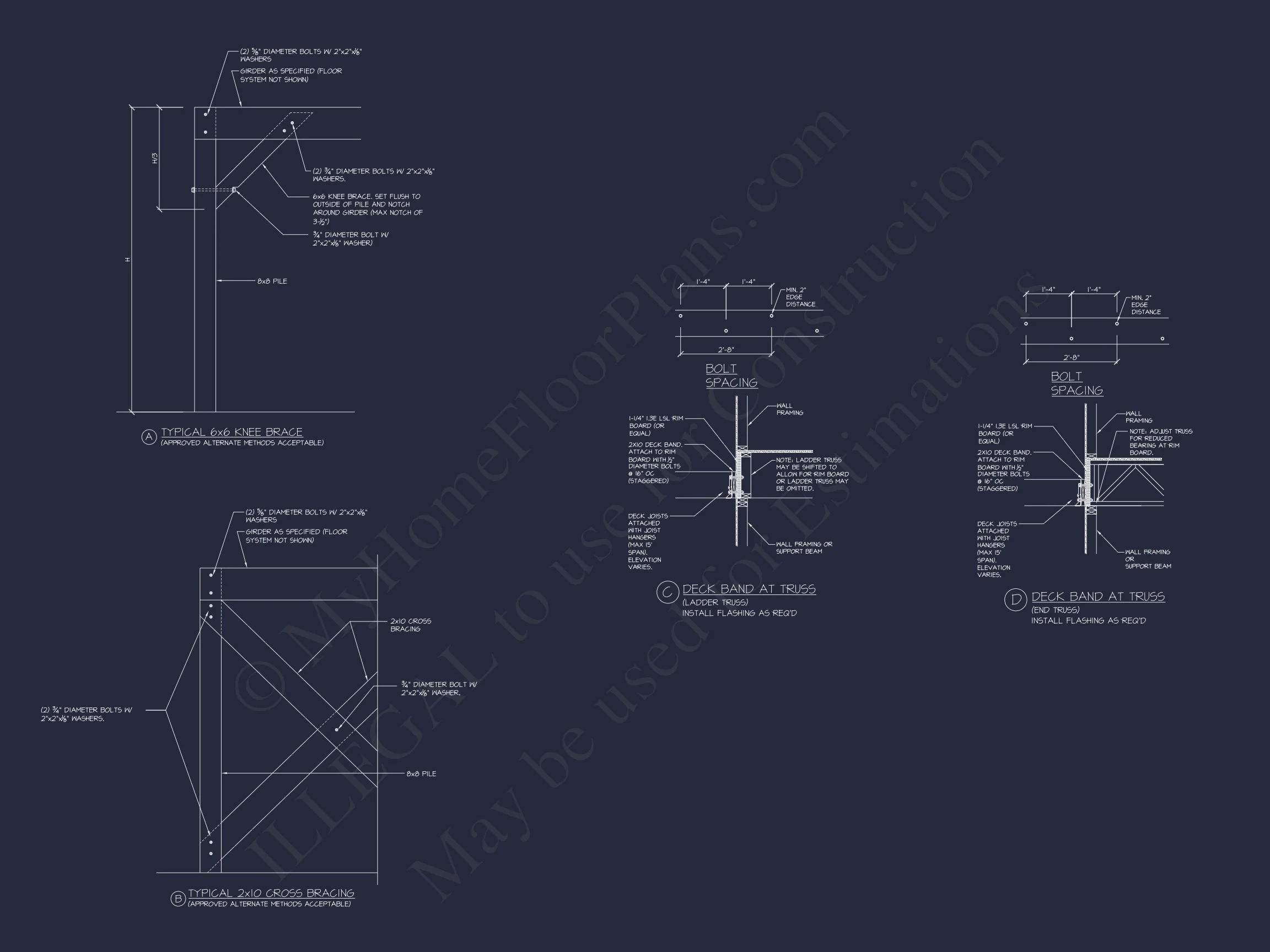 17-1845 HOUSE PLAN - Modern Beach House CAD Blueprint with 2-Story Floor Plan 15 Modern Beach House CAD Blueprint with 2-Story Floor Plan
