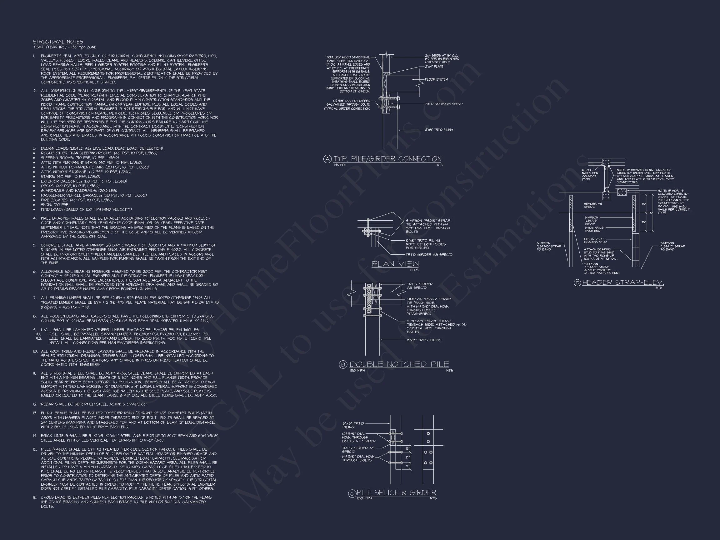 17-1845 HOUSE PLAN - Modern Beach House CAD Blueprint with 2-Story Floor Plan 14 Modern Beach House CAD Blueprint with 2-Story Floor Plan