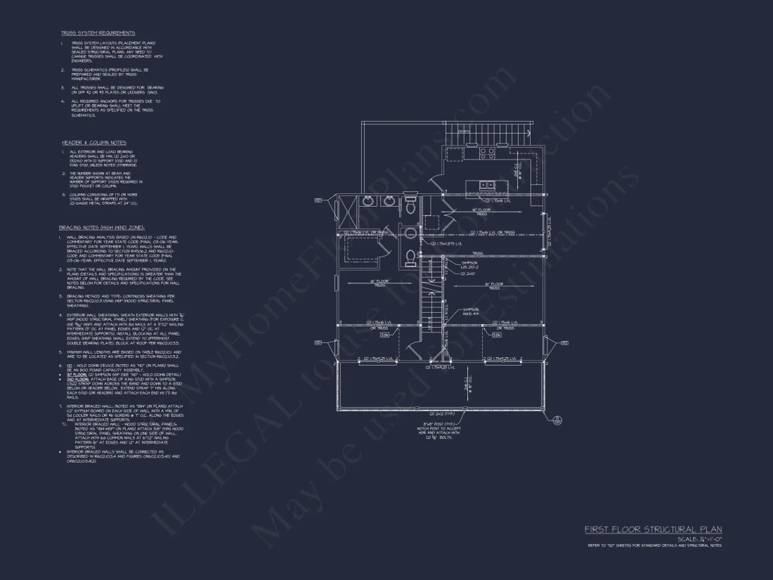 Modern Beach House CAD Blueprint with 2-Story Floor Plan