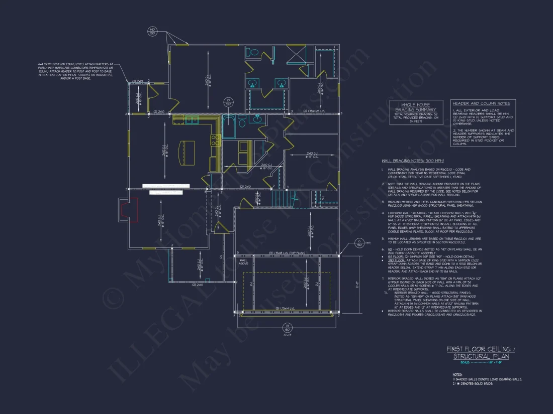 Craftsman house Plan with Open Floor Plan & 1.5 Stories