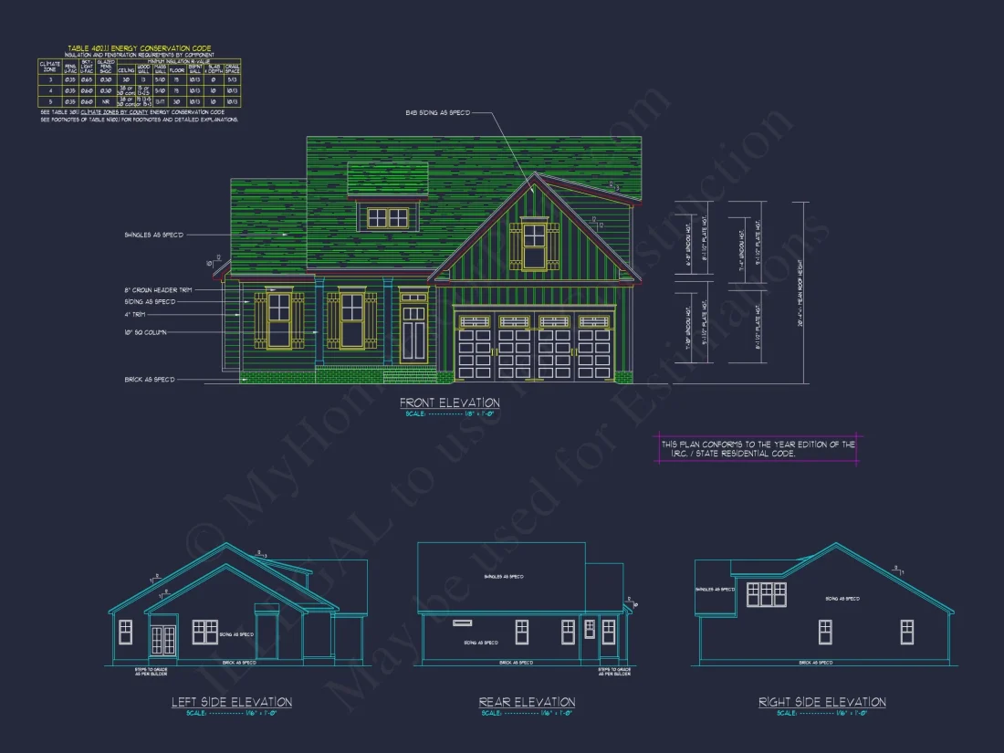 Craftsman house Plan with Open Floor Plan & 1.5 Stories
